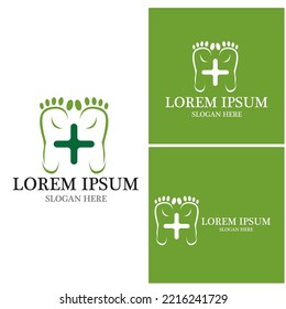 Foot Logo Template vector icon illustration design