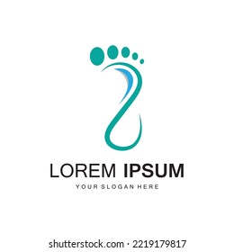 diseño de imagen de icono de la plantilla de logotipo de pie