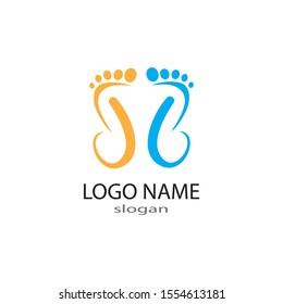 foot Logo Template vector illustration
