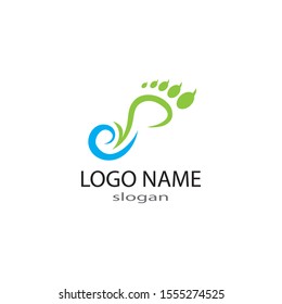 foot Logo Template vector illustration