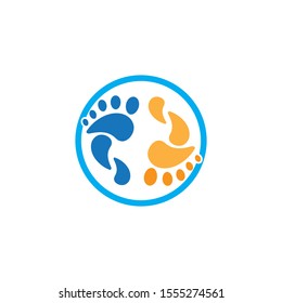 foot Logo Template vector illustration