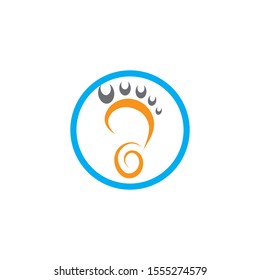 foot Logo Template vector illustration