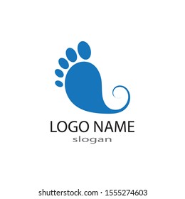 foot Logo Template vector illustration