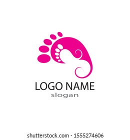 foot Logo Template vector illustration