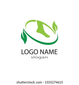 foot Logo Template vector illustration