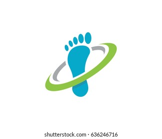 foot Logo Template vector illustration