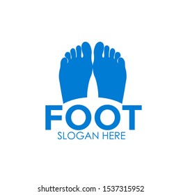 Foot logo vector, foot logo design template isolated