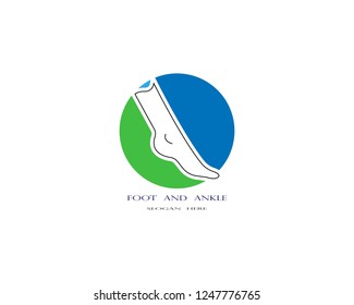 Foot logo vector template illustration design