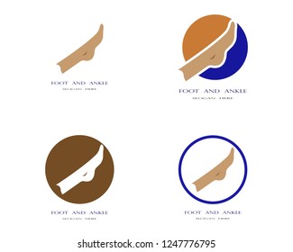 Foot logo vector template illustration design