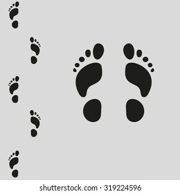 foot man, traces