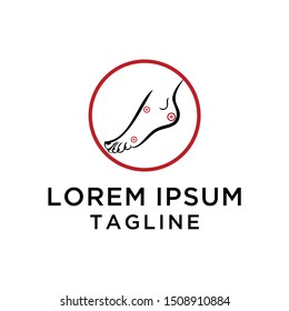 Foot massage Logo Design Template