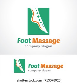 Foot Massage Logo Template Design Vector, Emblem, Design Concept, Creative Symbol, Icon