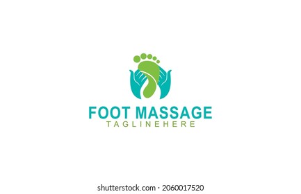 Foot massage logo vector illustration