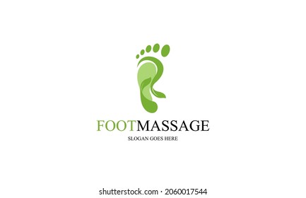 Fußmassage-Logo, Vektorgrafik
