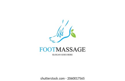 Foot Massage Logo Vector Illustration Stock Vector (Royalty Free ...