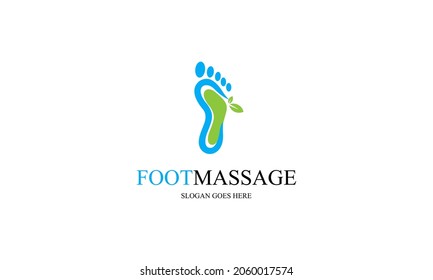 Foot massage logo vector illustration