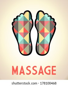 Foot massage poster