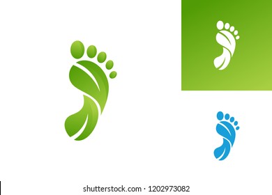 Foot Nature Logo Template Design Vector, Emblem, Design Concept, Creative Symbol, Icon
