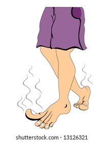 Foot Odor - Vector