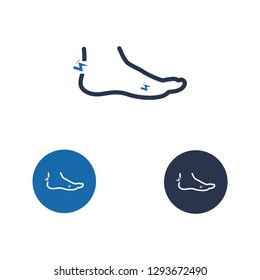 Foot Pain Icon - Vector