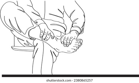 Foot Pain Troubles: Cartoon