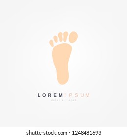 Foot palm icon template vector