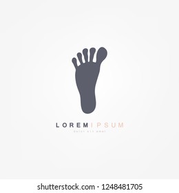 Foot palm icon template vector