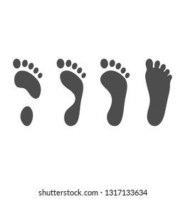 Foot Pathologies, Normal, Flat And Hollow Foot Isolated On A White Background. Vector Illustration. Orthopedics, Organs Concept.