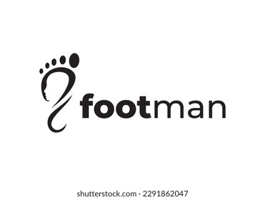 foot people logo design. creative nature health care symbol vector illustration