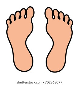 Foot plants isolated icon