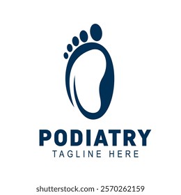 Foot podiatry logo template Creative Symbol Icon. Podiatry foot print foot care logo design