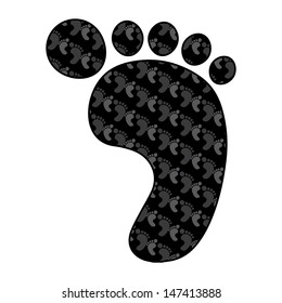 foot print black