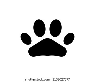 Foot print dog animal logo and symbols