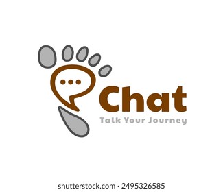 foot print forum solution logo design template