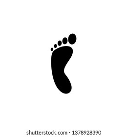 Foot print icon vector illustration, Walking icon vector - Vector