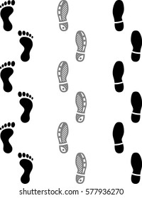 Foot Print Icon Vector Illustration