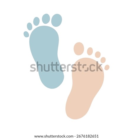 foot print icon, vector illustration
