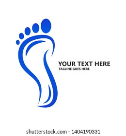 Foot print logo. Foot logo design template. icon foot design. vector illustration.