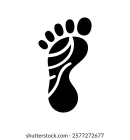 Foot print logo icon vector illustration design on white background.