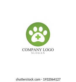 Foot print logo and symbol vector
