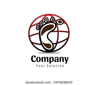 Plantilla de diseño de logotipo de step world