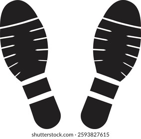 Foot prints icon vector illustration