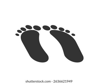 foot prints vector . .