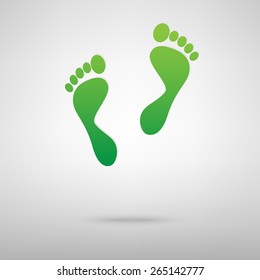 foot prints. Vector illustration