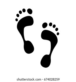 Foot prints. Vector illustration