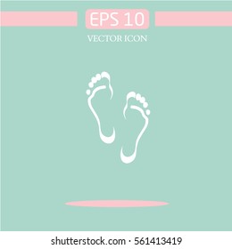 foot prints.orthopedic logo. icon logo design. graphic image. simple icon for web