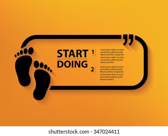 Foot Quotation Mark Speech Bubble,design