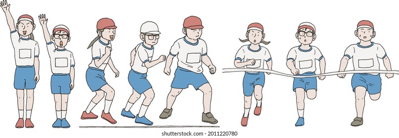 Foot race at athletic meet, make vows of athletes