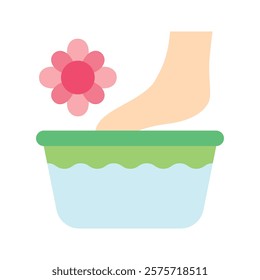 Foot Scrub Vector EPS 10 for print, digital UI, UX kit, web and app development for health, personal care, body treatment and more.