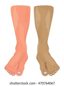 foot shape vector design